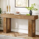 Tribesigns Console Table, Farmhouse Wooden Sofa Table Entryway Table - A25