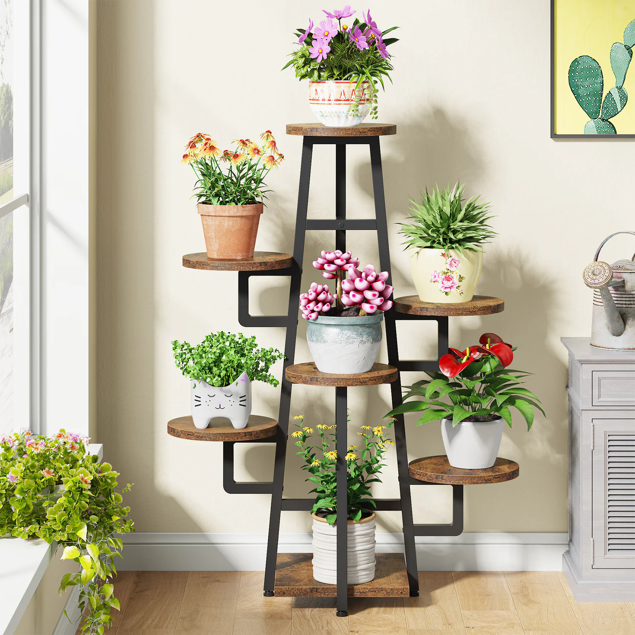 7-Tier Plant Plant Pots Holder Rack Flower Stand -A4 - Image 3