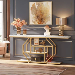 Tribesigns 4-Tier Storage-Shelves Console Table - A16