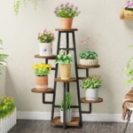 7-Tier Plant Plant Pots Holder Rack Flower Stand -A4