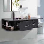 RESHABLE Wall-Mount Salon Station Barbershop Equipment Cabinet with Locking Drawers - B11