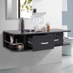 RESHABLE Wall-Mount Salon Station Barbershop Equipment Cabinet with Locking Drawers - B11