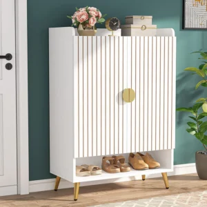 Tribesigns 7-Tier Shoe Cabinet, Shoe Storage Organizer with Adjustable Shelves