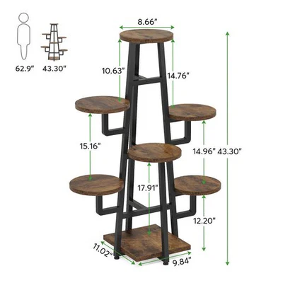 7-Tier Plant Plant Pots Holder Rack Flower Stand -A4 - Image 5