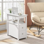 Sandinrayli End Table with Charging Station (2 Drawers) - B37