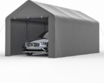 Car Ports Heavy Duty Outdoor Car Canopy Shelter Storage Tent Portable Garage with UV Protection, Waterproof & Rust-Proof - A32