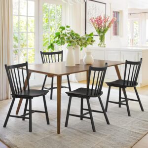 LUE BONA Upgraded Farmhouse Spindle Back Dining Chairs - E7