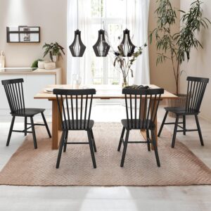 LUE BONA Windsor Spindle Back Farmhouse Dining Chairs - E6