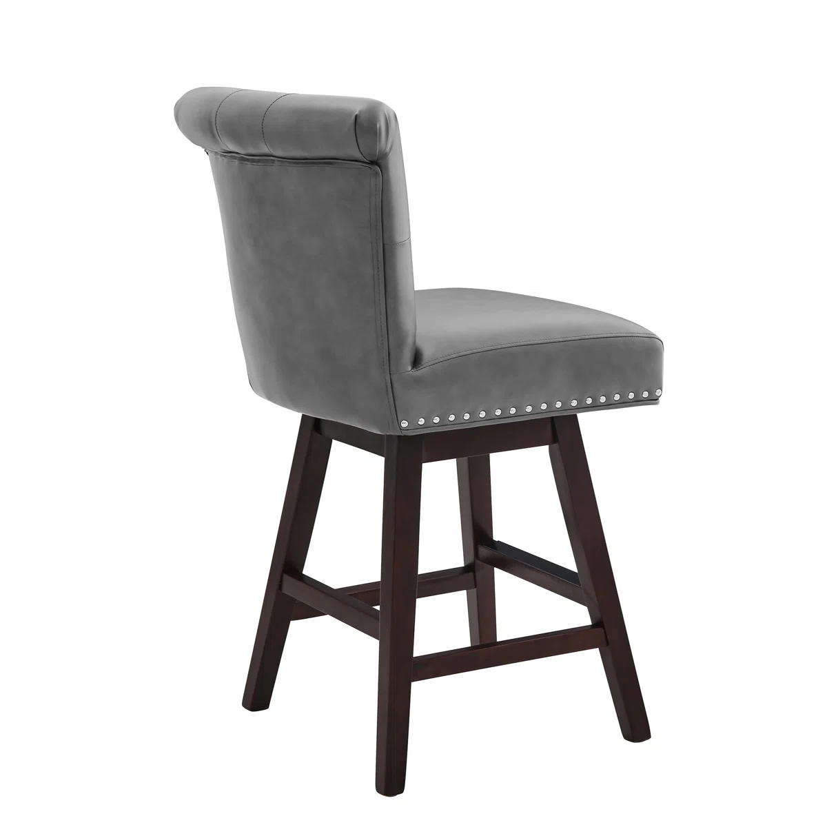 Aralis Swivel Counter Stool with Upholstered Seat and Back - E34 - Image 7
