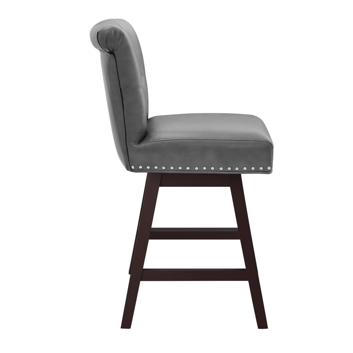 Aralis Swivel Counter Stool with Upholstered Seat and Back - E34 - Image 6
