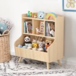 CURIPEER Kids’ Toy Storage Organizer and Bookshelf - D7