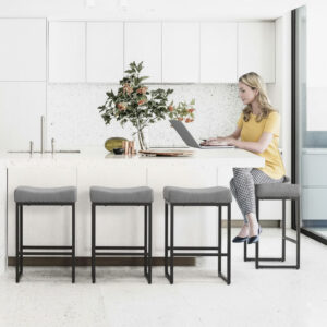 LUE BONA Counter Height Backless Bar Stools - E8