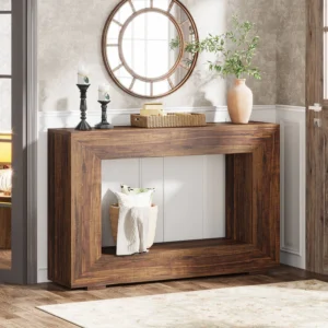 Tribesigns Farmhouse Console Table,Entryway Sofa Table with Storage - A13